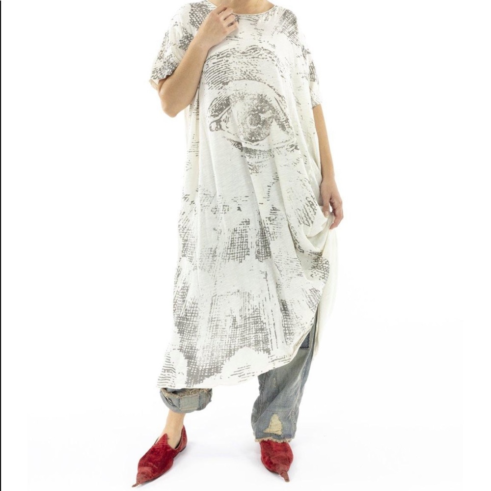 MAGNOLIA PEARL  “FREEDOM OF CONSCIENCE” COTTON TEE MAXI DRESS NWOT/$200 RETAIL